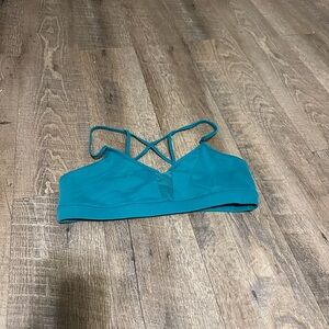 ALO Yoga Blue Strappy Sports Bra